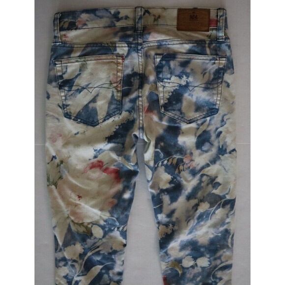 Polo Ralph Lauren Women's Sz 26 Floral Print Emma Tompkins Skinny Jeans - Picture 13 of 15